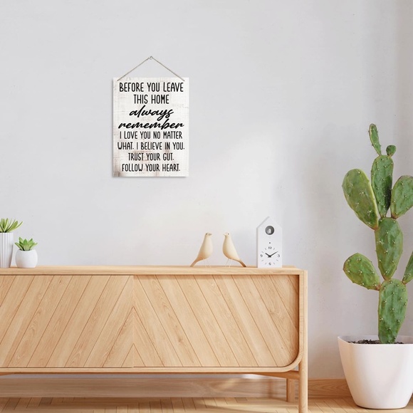 Inspirational Wall Art Décor-Before You Leave This Home Always Remember I Love U - Picture 5 of 7
